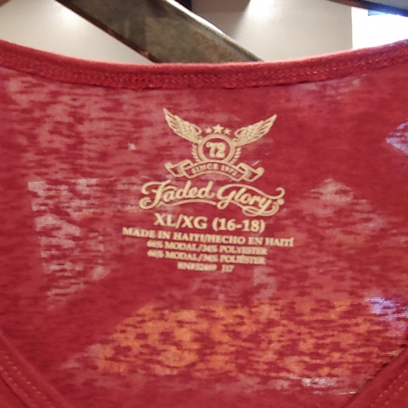 Red/Rust long sleeve top - Picture 2 of 2